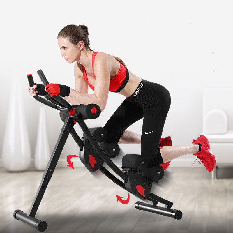 Abdominal Tucker Waist Beauty Machine Fitness Device Fitlaya Fitness Core & Abdominal Trainers AB Workout Machine Home Gym Strength Training Ab Cruncher Foldable Fitness Equipment