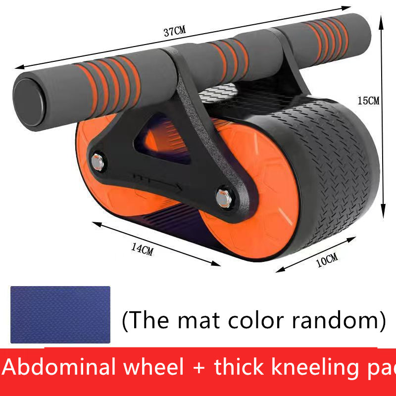 Ab Roller Wheel with Elbow Support, Upgraded Elbow Support Automatic Rebound Abdominal Wheel, 2 In 1 Plank & Abdominal Exercise Equipment for Home Fitness Gym Use, Ab Trainer Abs Workout Equipment
