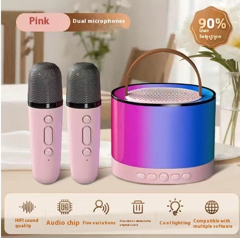 RGB Wireless Bluetooth Audio With Light Series Microphones Karafun Premium Songs for All Ages