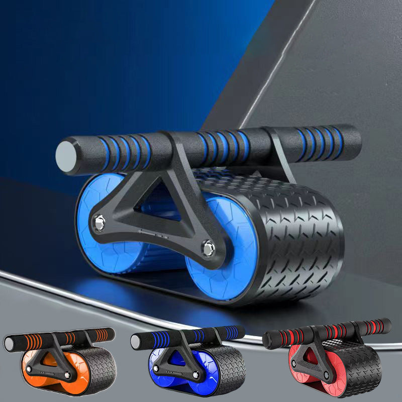 Ab Roller Wheel with Elbow Support, Upgraded Elbow Support Automatic Rebound Abdominal Wheel, 2 In 1 Plank & Abdominal Exercise Equipment for Home Fitness Gym Use, Ab Trainer Abs Workout Equipment
