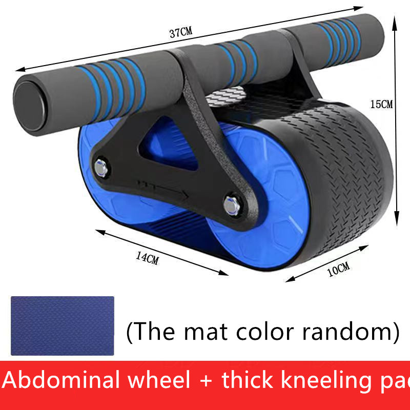 Ab Roller Wheel with Elbow Support, Upgraded Elbow Support Automatic Rebound Abdominal Wheel, 2 In 1 Plank & Abdominal Exercise Equipment for Home Fitness Gym Use, Ab Trainer Abs Workout Equipment