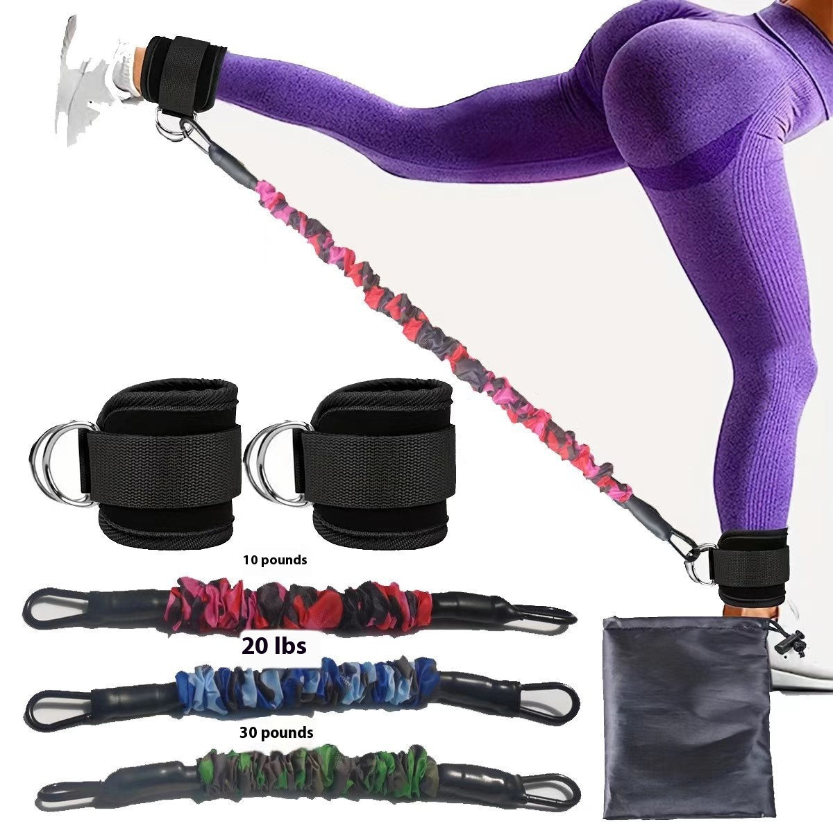 Ankle Ring Leggings Straps Gantry Ankle Foot Buckle Trainer Ankle Resistance Bands with Cuffs, Ankle Bands for Working Out, Ankle Resistance Band for Leg, Booty Workout Equipment for Kickbacks Hip Fitness Training, Exercise Bands for Butt Lift Women
