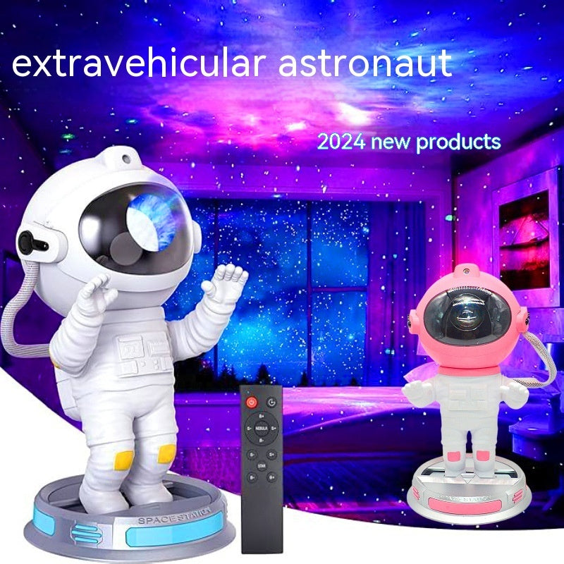 Exit Astronaut Starlight Projection Lamp Northern Lights Galaxy Projector With Remote Control - Bluetooth Speaker And Timer