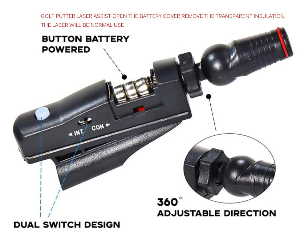 Golf Push Rod Laser Aiming Instrument Laser Sight