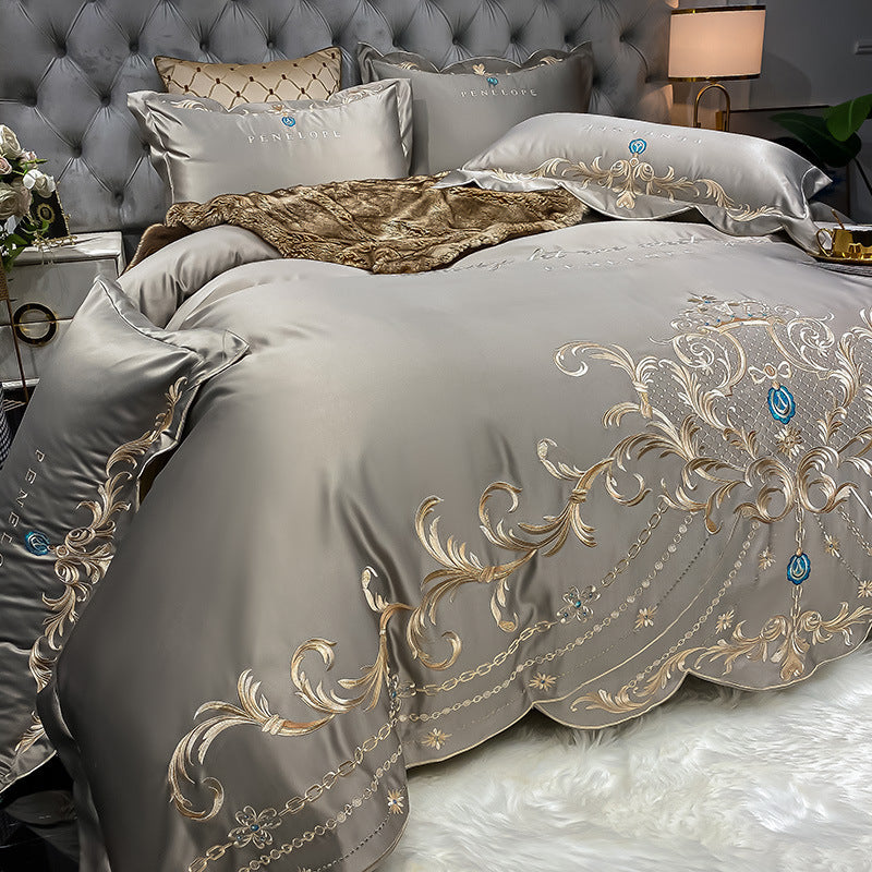 Ice Silk Quilt Sets Bed Sheets