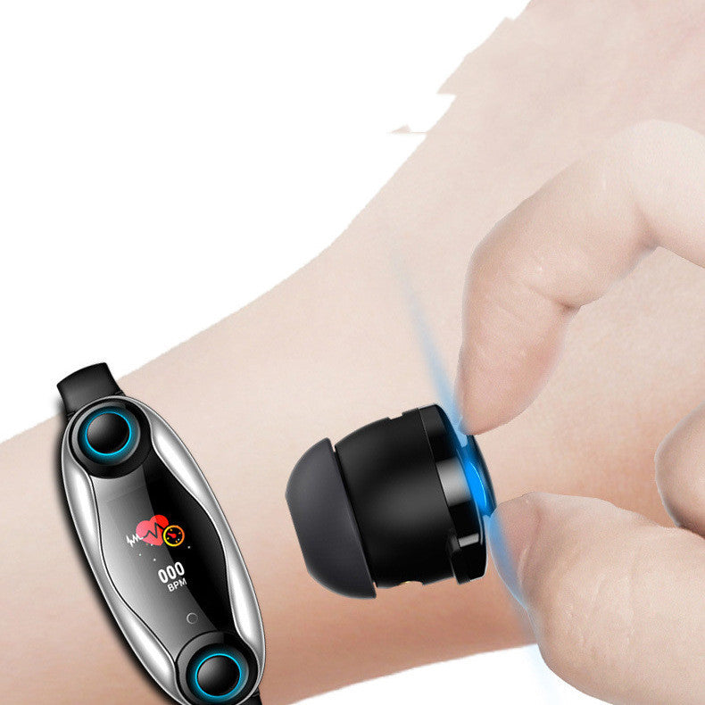 LEMFO LT04 dual Bluetooth headset bracelet