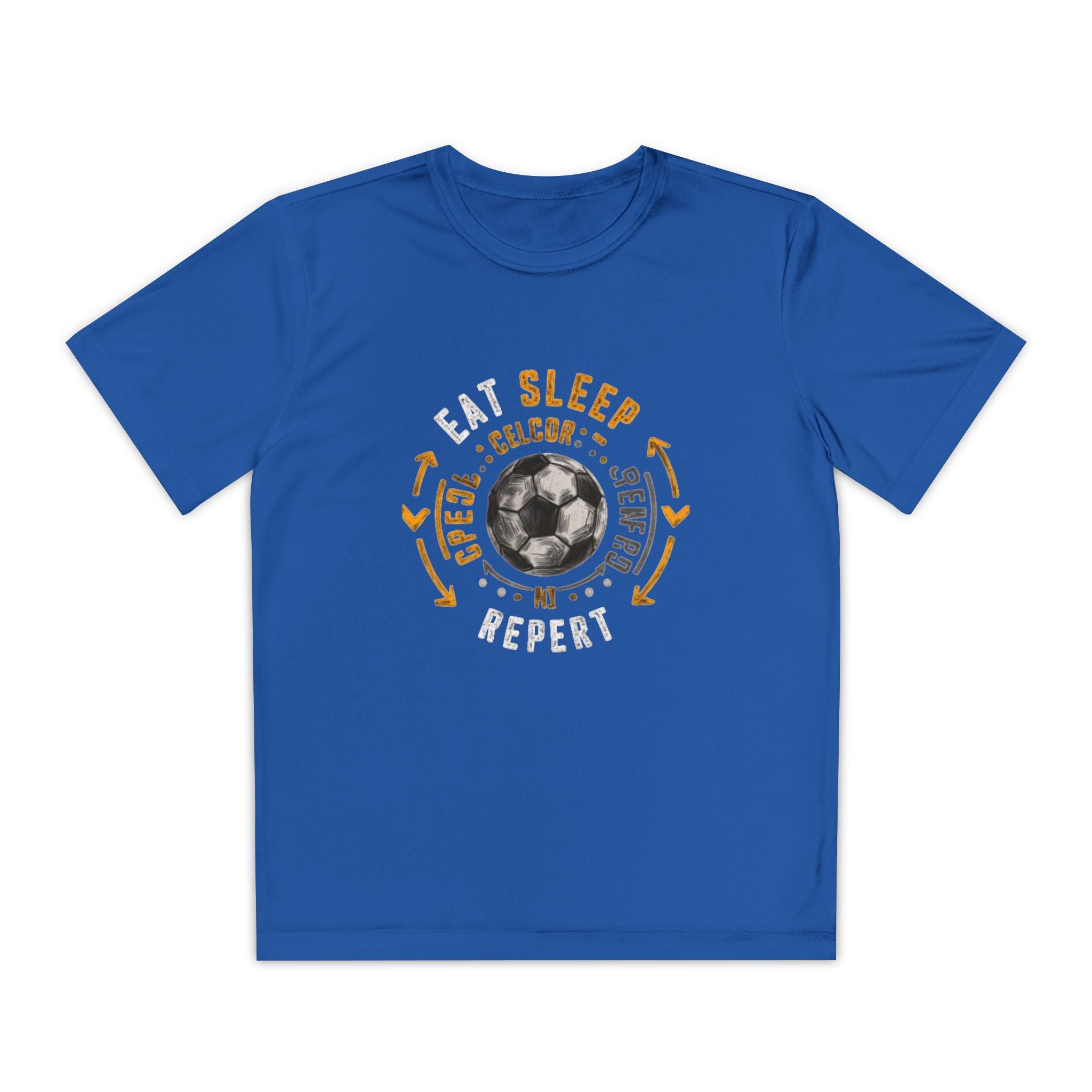 Eat Sleep Soccer Repeat Youth Competitor Tee