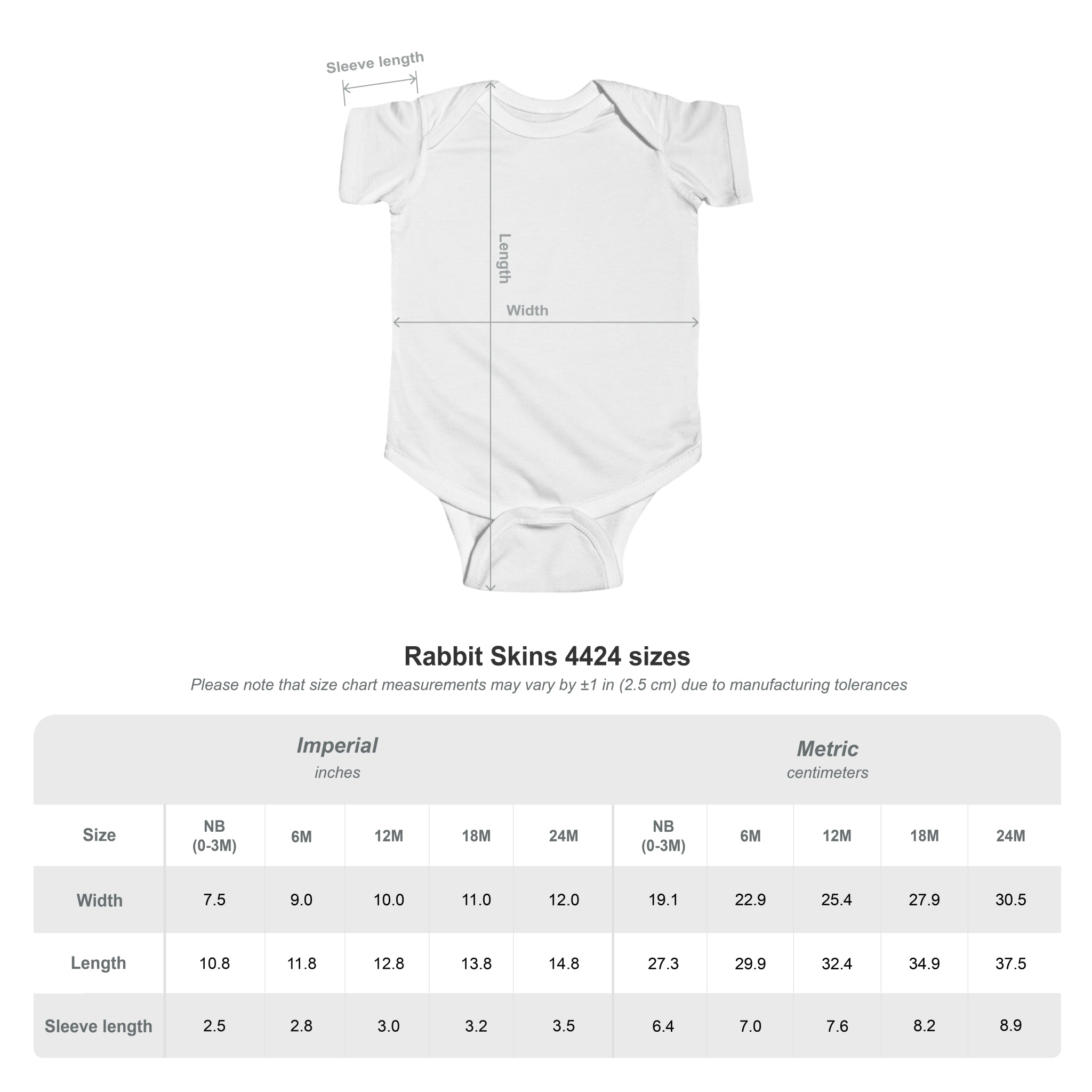 Custom Infant Bodysuit | Fine Jersey Cotton