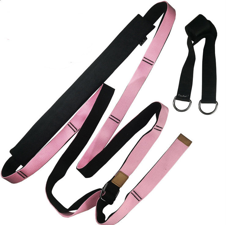 Yoga Strap Exercise Gym Belt Yoga Stretching Strap, Adjustable Height Leg Stretcher Aerial Fitness Yoga Belt Gym Equipment, Basic Flexibility Training, Lower Waist Bend, Abdominal Muscles for Yoga Ballet Dance Girl Women