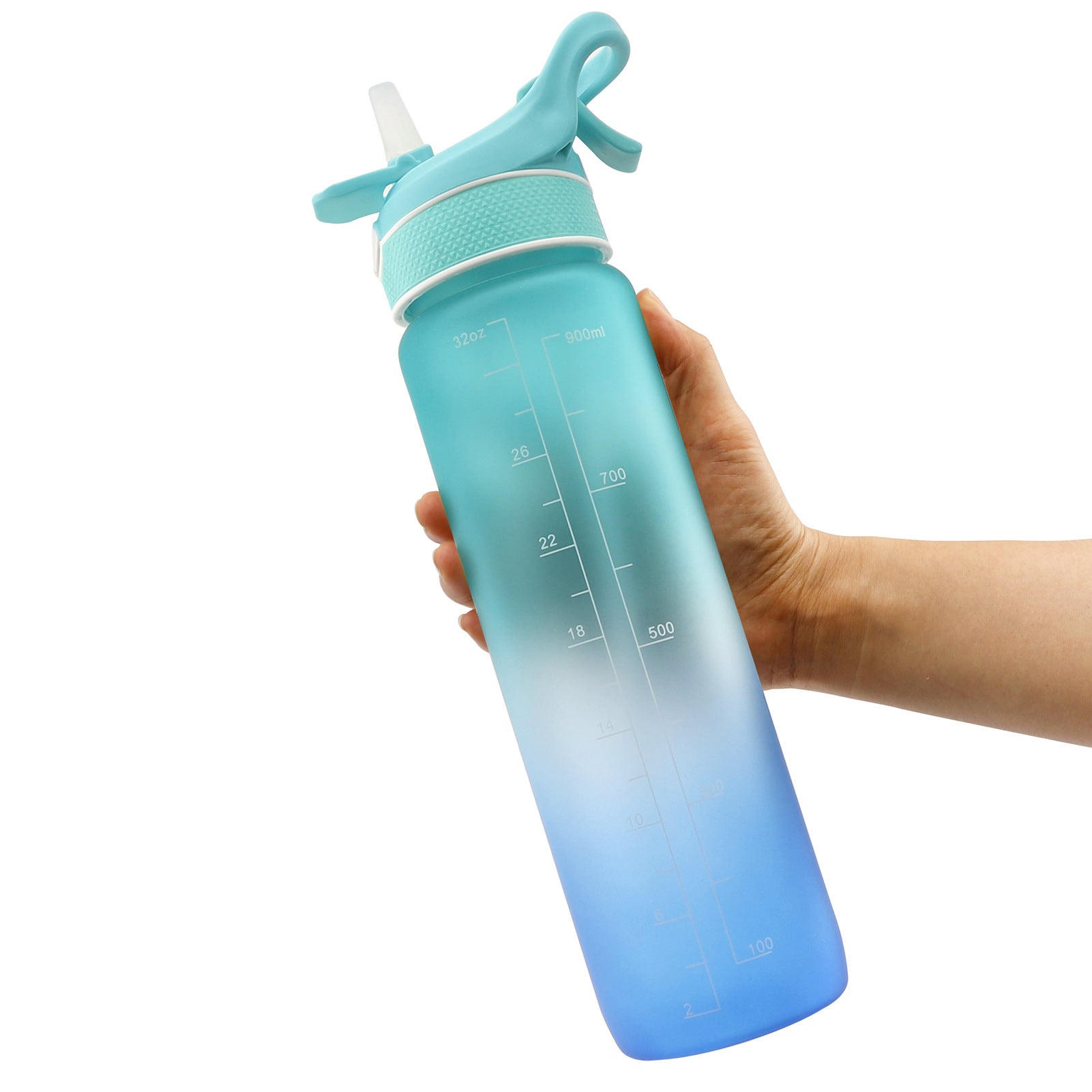 Water Bottle Scrub Bounce Cover Straw Space Cup Sports Water Bottle Large Capacity Sports Cup Space Cup