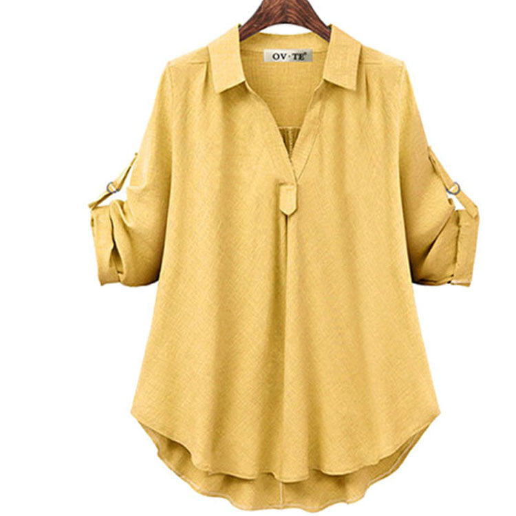 Loose Long-sleeved Shirt Shirt Bottoming Top