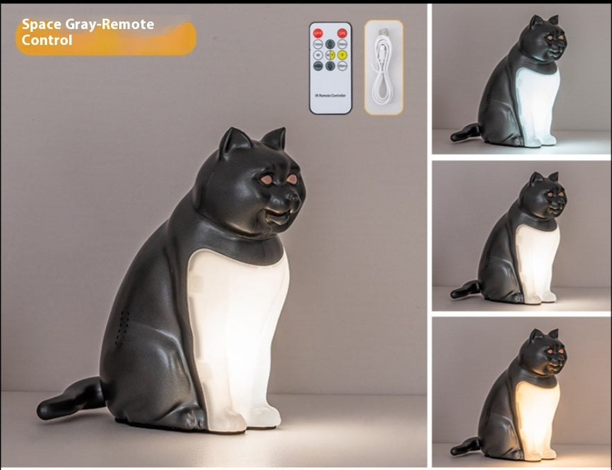 Bedroom USB Charging Cat Ornaments Decorative Night Light Creative Table Lamp