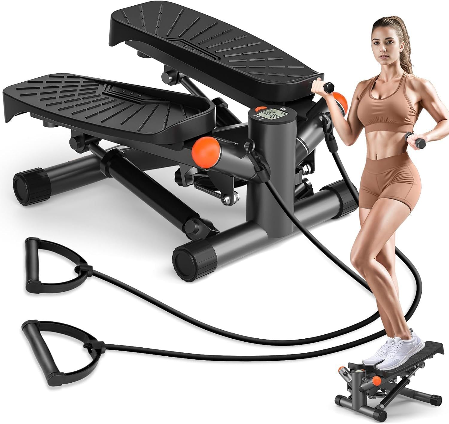 Mini Treadmill Home Walking Machine Hydraulic Fitness, Smart Home Gym Workout Cable Machine - U-Trainer, Full Body Strength Training, 220LBS Resistance, Portable Fitness Equipment, Replacing Dumbbell, Barbells,Resistance Band,Weight Set and More