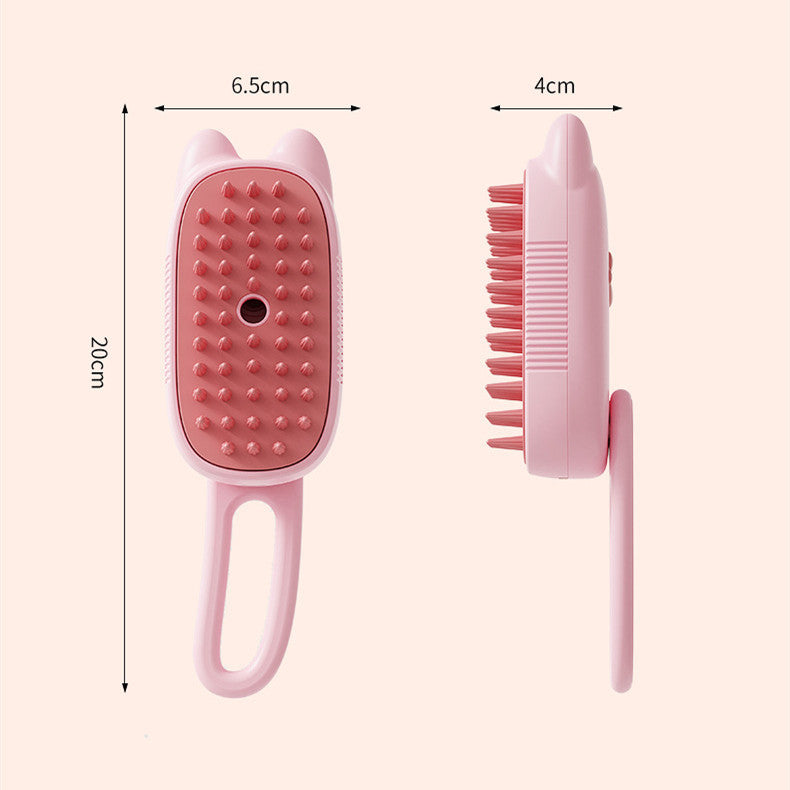 Pet Spray Comb for Cats and Dogs Pet Electric Spray Hair Removal Comb One Key Spray Anti-Flying Massage Brush