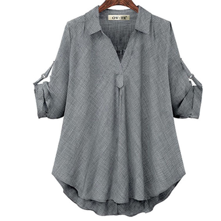 Loose Long-sleeved Shirt Shirt Bottoming Top