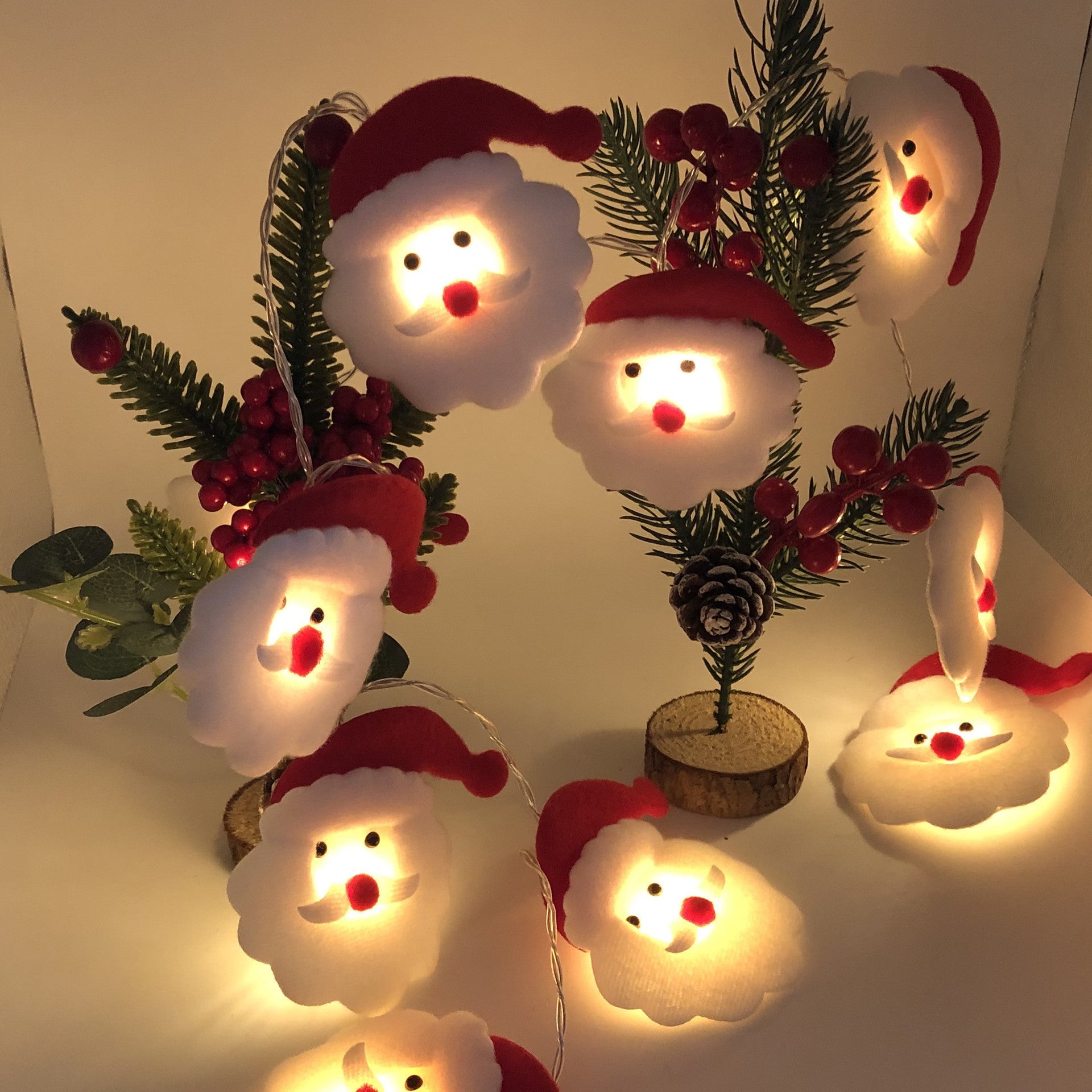 Christmas Decoration Snowman LED String Lights Garland Xmas Fairy Lights Decor For Home Navidad Christmas Ornament New Year