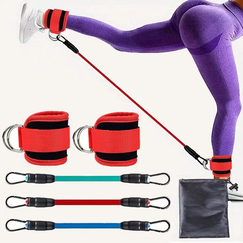 Ankle Ring Leggings Straps Gantry Ankle Foot Buckle Trainer  Ankle Resistance Bands with Cuffs, Ankle Bands for Working Out, Ankle Resistance Band for Leg, Booty Workout Equipment for Kickbacks Hip Fitness Training, Exercise Bands for Butt Lift Women