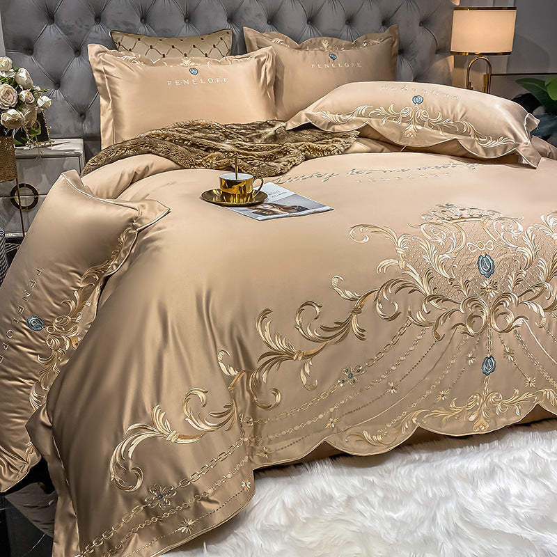 Ice Silk Quilt Sets Bed Sheets