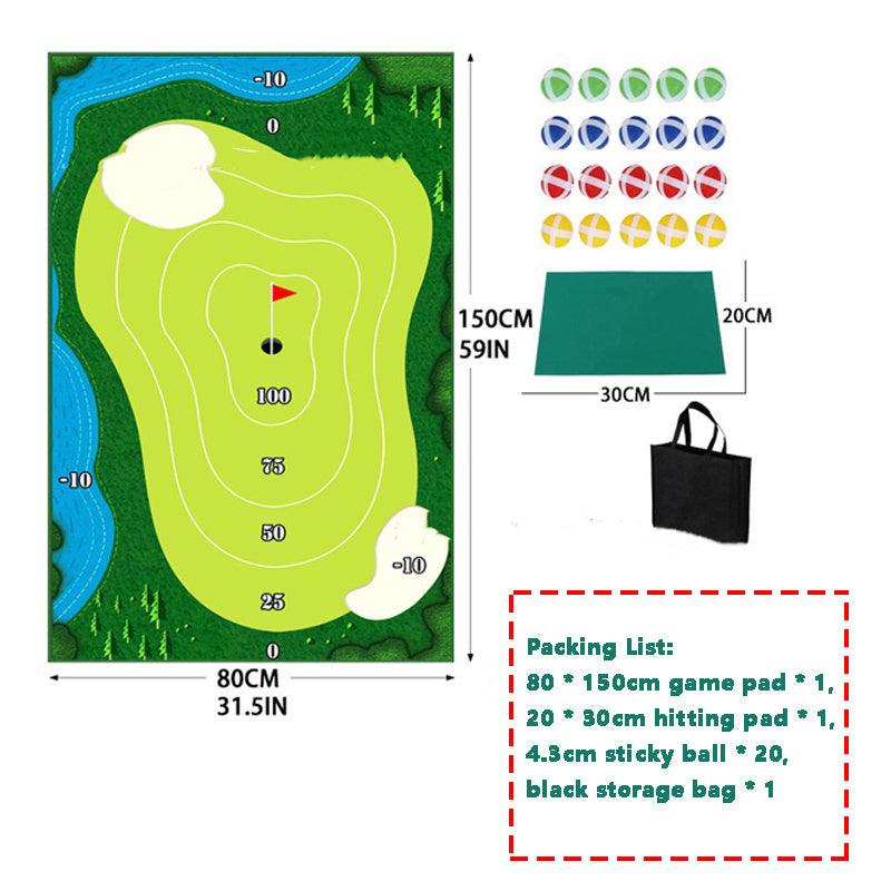 Golf Training Mat For Swing Parent-child Toys Ball Trace Directional Mat Swing Path Pads Swing Practice Pads, Golf Training Mat Swing Practice Pad Game