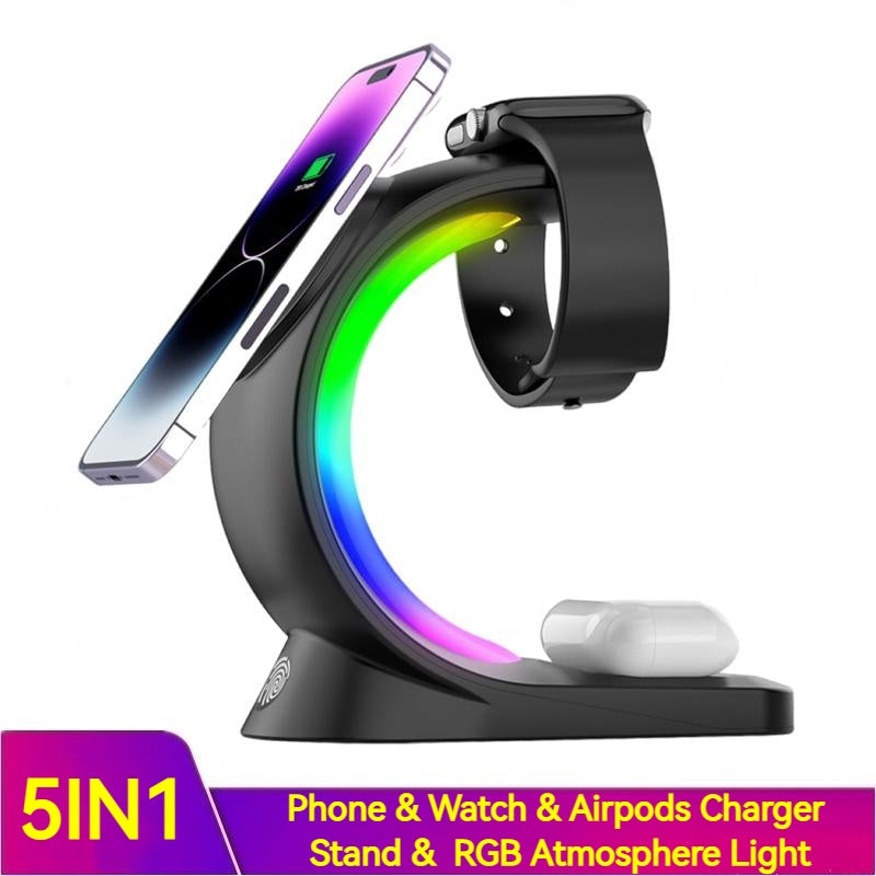 4 In 1 Magnetic Wireless Charger Fast Charging For Smart