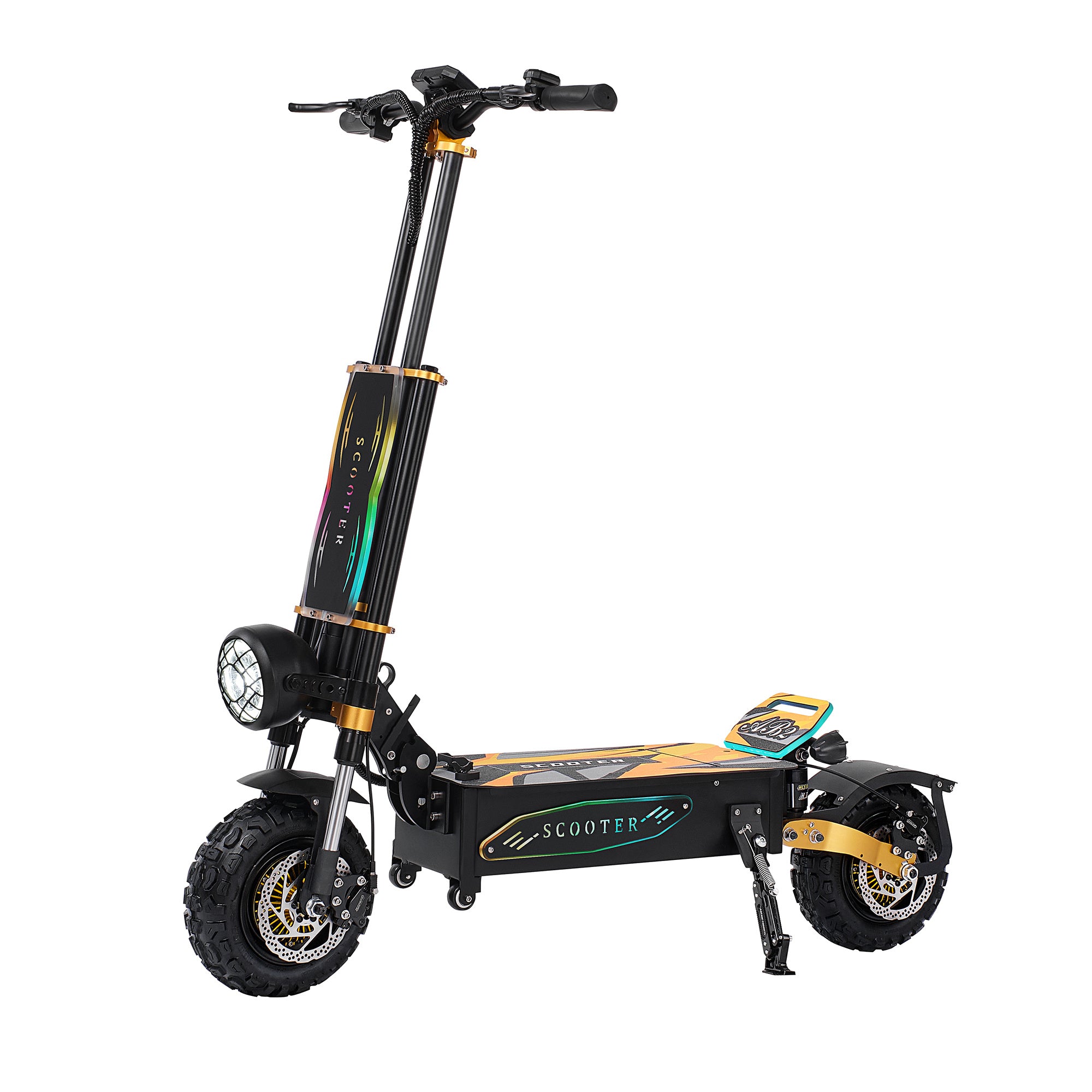 Electric Scooter Motor Power 6000W Battery Capacity 60V 40Ah Tire Size 11inches Max Speed 75-85KM