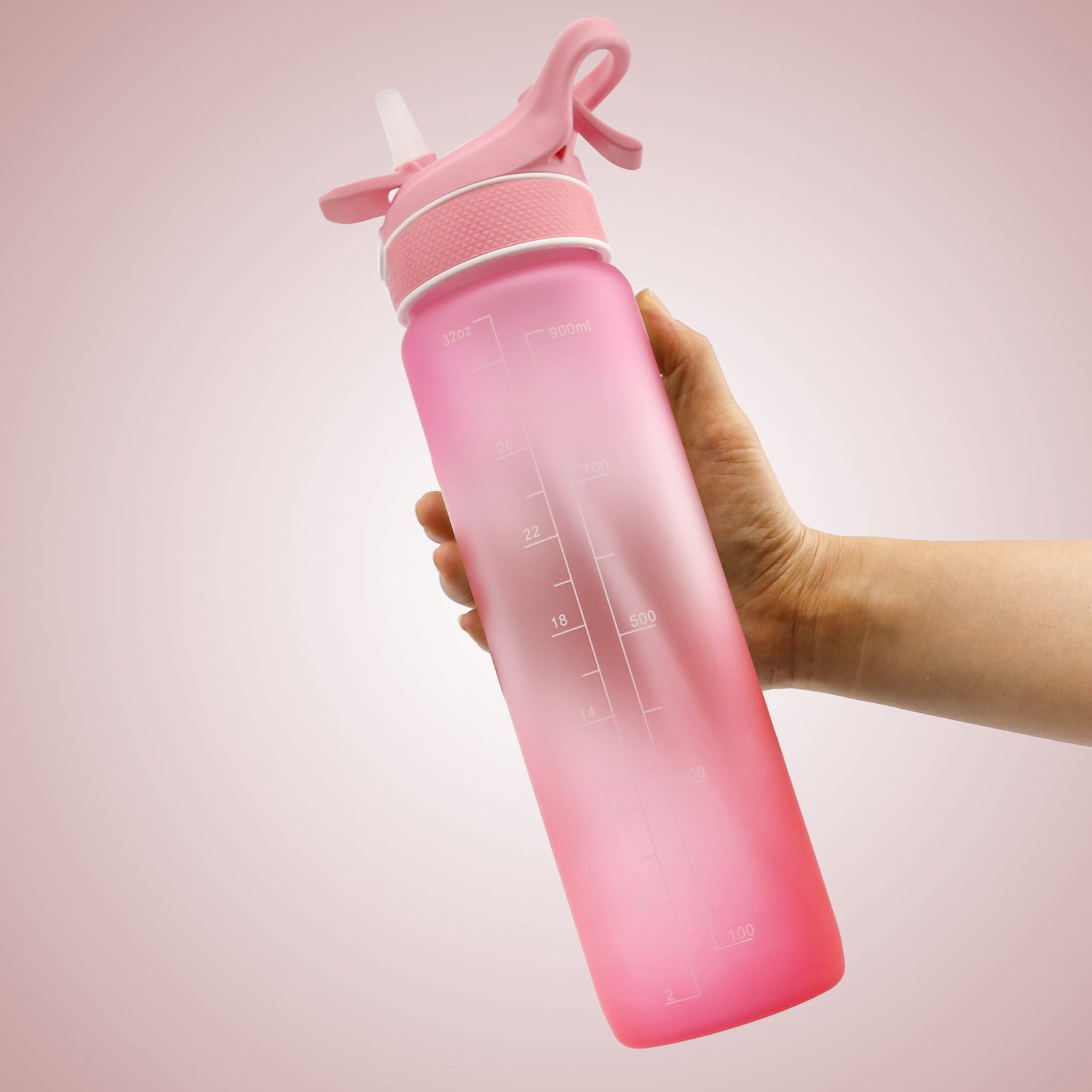 Water Bottle Scrub Bounce Cover Straw Space Cup Sports Water Bottle Large Capacity Sports Cup Space Cup