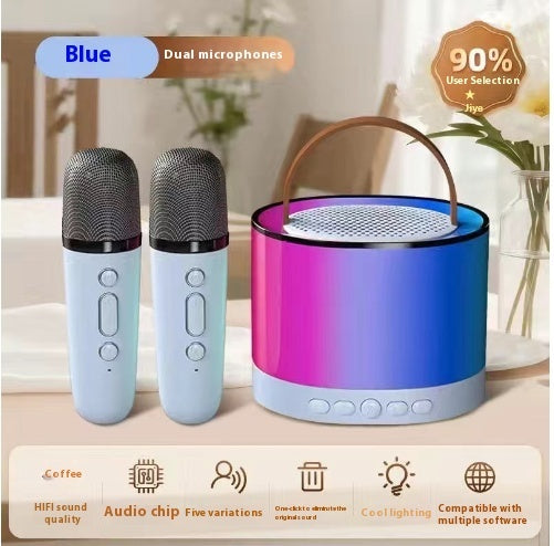 RGB Wireless Bluetooth Audio With Light Series Microphones Karafun Premium Songs for All Ages