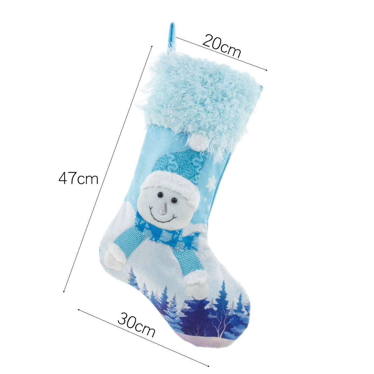 New Year Christmas Decor For Home Glowing Large Christmas Socks Gift Candy Bag With Lights Christmas Ornaments