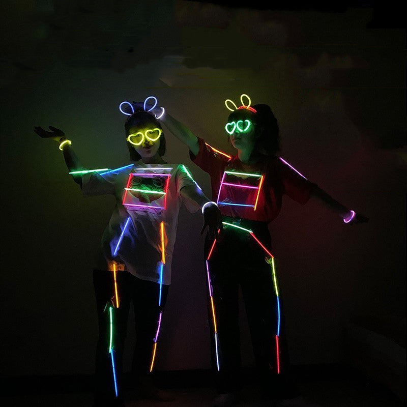 Fluorescent Bar Dance Props Luminous Children's Dance Clothes Fluorescence Light Glow Sticks