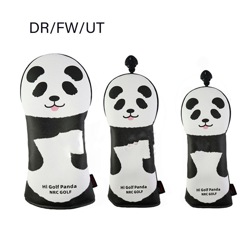 Golf Wood Cover Panda Cartoon Protective Cover