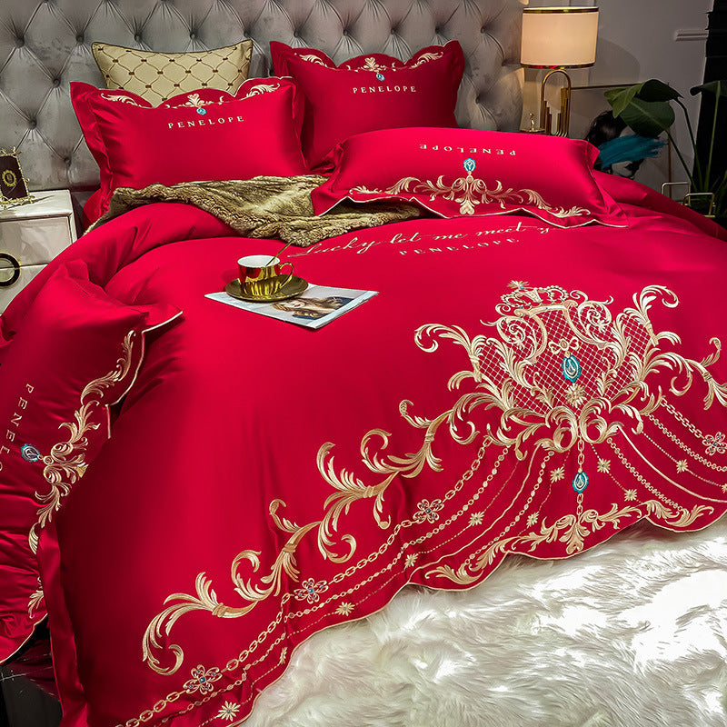 Ice Silk Quilt Sets Bed Sheets