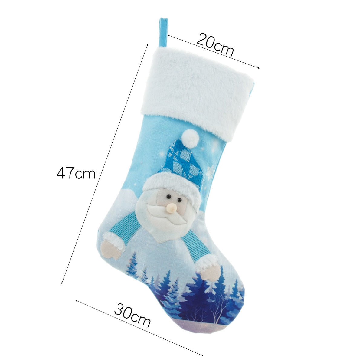 New Year Christmas Decor For Home Glowing Large Christmas Socks Gift Candy Bag With Lights Christmas Ornaments